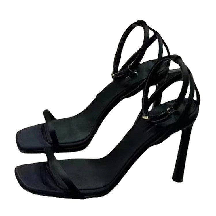 Square Toe High Heel Sandals for Women