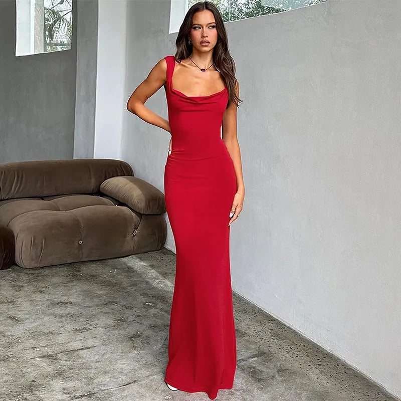 Backless Bow Slim Sheath Dress