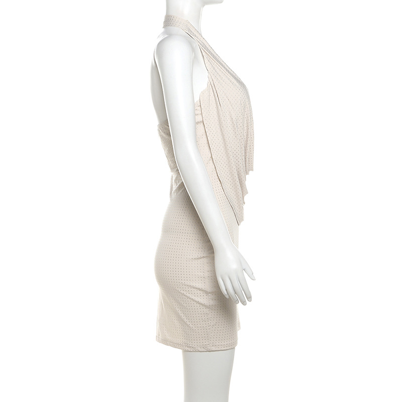 Backless Halter Sheath Dress