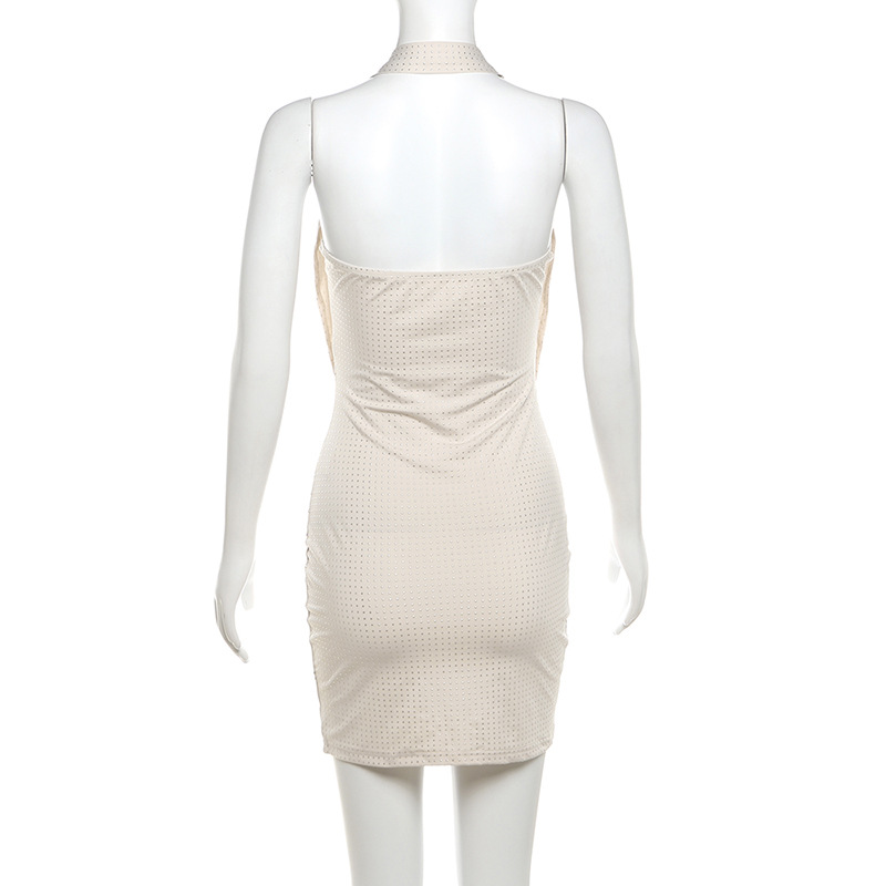Backless Halter Sheath Dress