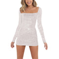 Women Sparkle Sequins Mini Dress
