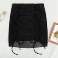 Sheer Mesh Swimsuit Cover Up Skirt for Ladies