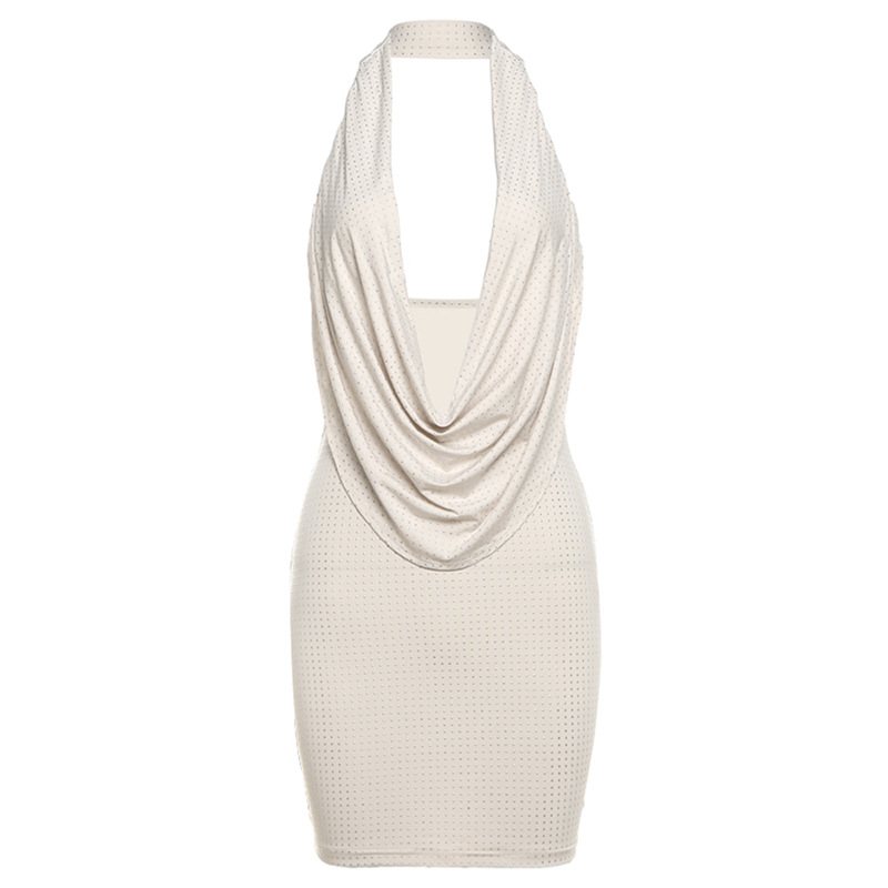 Backless Halter Sheath Dress